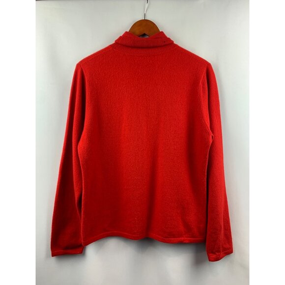 Women's Charter Club Red Cashmere Sweater Size L - Picture 6 of 9